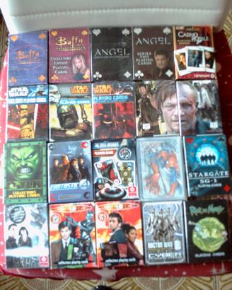 Carte poker da collezione vari film e serie,nuove