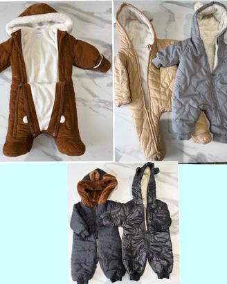 Tutine imbottite bimbo/a inverno (0–12 mesi)