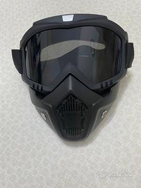 Maschera motociclista, motocross, sci, snowboard