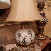 Lampada porcellana Mangani decorata a mano