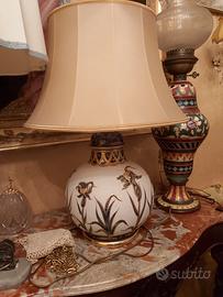 Lampada porcellana Mangani decorata a mano