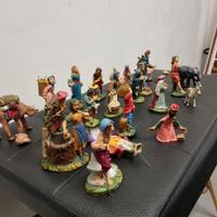 Lotto22 Statuine Presepe Vintage Cartapesta -  Re