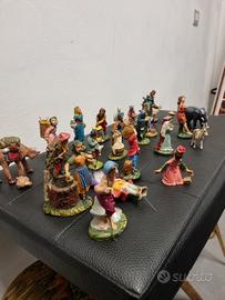 Lotto22 Statuine Presepe Vintage Cartapesta -  Re