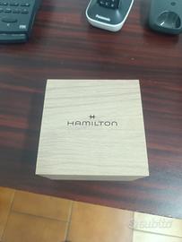 scatola Hamilton per orologi in legno 