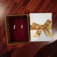 Orecchini lobo in argento mai usati 