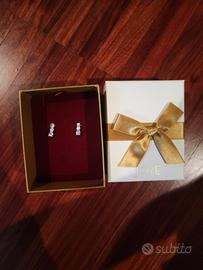 Orecchini lobo in argento mai usati 