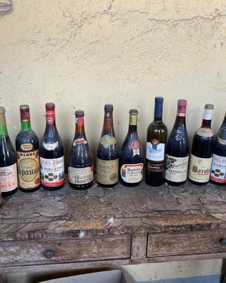 Bottiglie di vino da collezzione