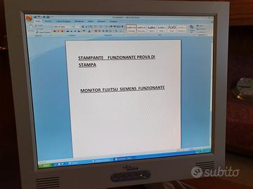 Monitor Video17" Fujitsu Siemens LCD