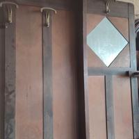 attaccapanni appendiabiti anni 30 in noce