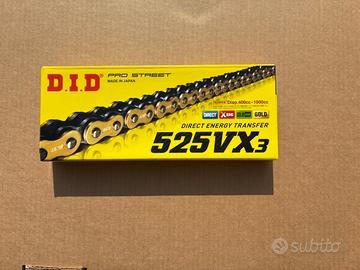 🏍️ Kit Trasmissione DID 525 VX3 – Nuovo 🔥