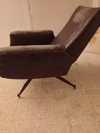 poltrona reclinabile anni 60 