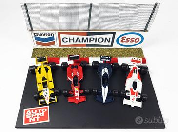 Polistil - 4 F1 scala 1:55 con espositore