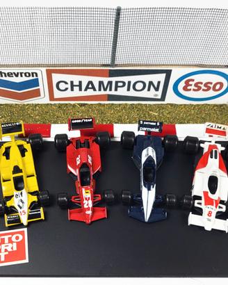 Polistil - 4 F1 scala 1:55 con espositore