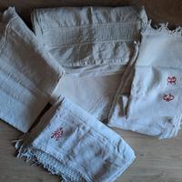 Artigianato trentino fine 800 - lenzuola ricamate