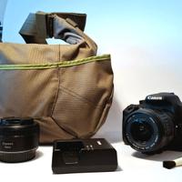 Fotocamera Canon EOS 1200D + 2 obiettivi + kit 