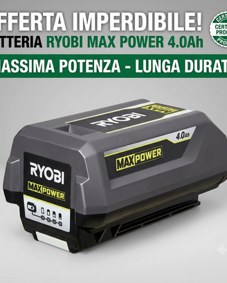 Batteria originale Ryobi 36V 4.0 ah RY36B40B led