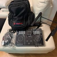 Console Dj Vestax 380 con Borsone Porta PC e altro