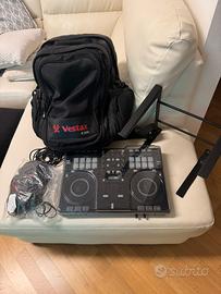 Console Dj Vestax 380 con Borsone Porta PC e altro