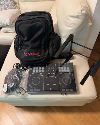 Console Dj Vestax 380 con Borsone Porta PC e altro