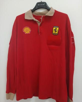 Maglia Polo Vintage Scuderia Ferrari Meccanico F1