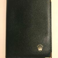 Porta documenti Rolex vintage verde