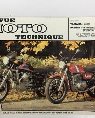 Manuale officina Honda CX-Jamaha XS
