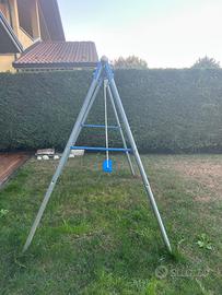 Altalena doppia da esterno in alluminio