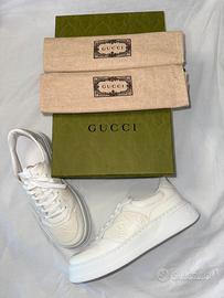 Sneakers Gucci bianche in pelle taglia 10.5