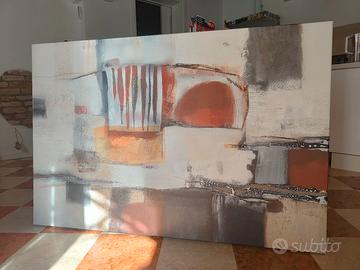 Stampa su tela disegno astratto 135 X 90