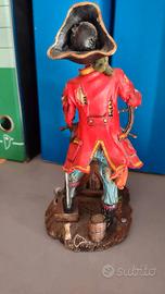 Miniatura pirata scheletro al timone