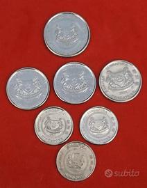 10 monete Singapore/collezione