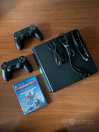 PlayStation 4 slim + 2 controller + Horizon