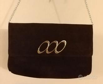 Pochette vintage in camoscio