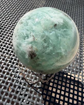 Sfera di La fluorite verde Naturale, Cristallo