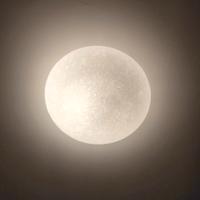 Plafoniera in vetro grigio chiaro maculato 