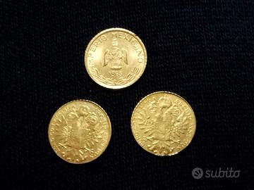 Mini Monete in 8 K riproduzione di Antiche Monete