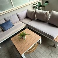 DIVANO DA ESTERNO + TAVOLINO + dondolo e sdraio