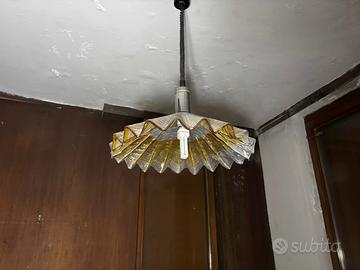 Lampadario vetro Murano - Venini - Vintage '70