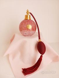 Flacone profumo Murano rosa vintage