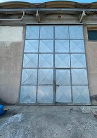 Portellone scorrevole in ferro  zingato 4x5metri