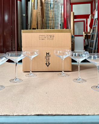6 coppe champagne cocktail Italesse Dixie