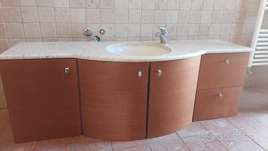 Mobile bagno sospeso 145×38-55×50h