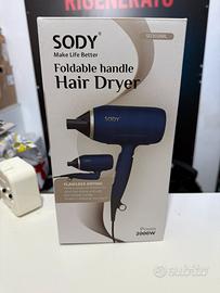 Asciugacapelli SODY 2000W con manico pieghevole –