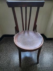 Sedie retrò originali in legno 