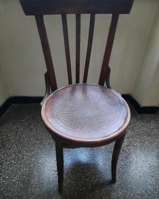 Sedie retrò originali in legno 
