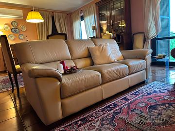 Divano 3 posti in pelle Chateau d’Ax