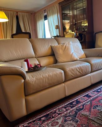Divano 3 posti in pelle Chateau d’Ax