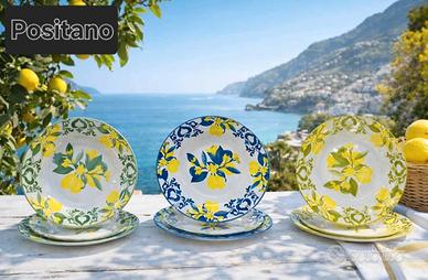 set 18 piatti in ceramica artigianale 