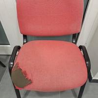 sedia metallo da ufficio o casa