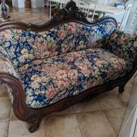 Divano a barca XIX sec, 170x60 ottime condiz